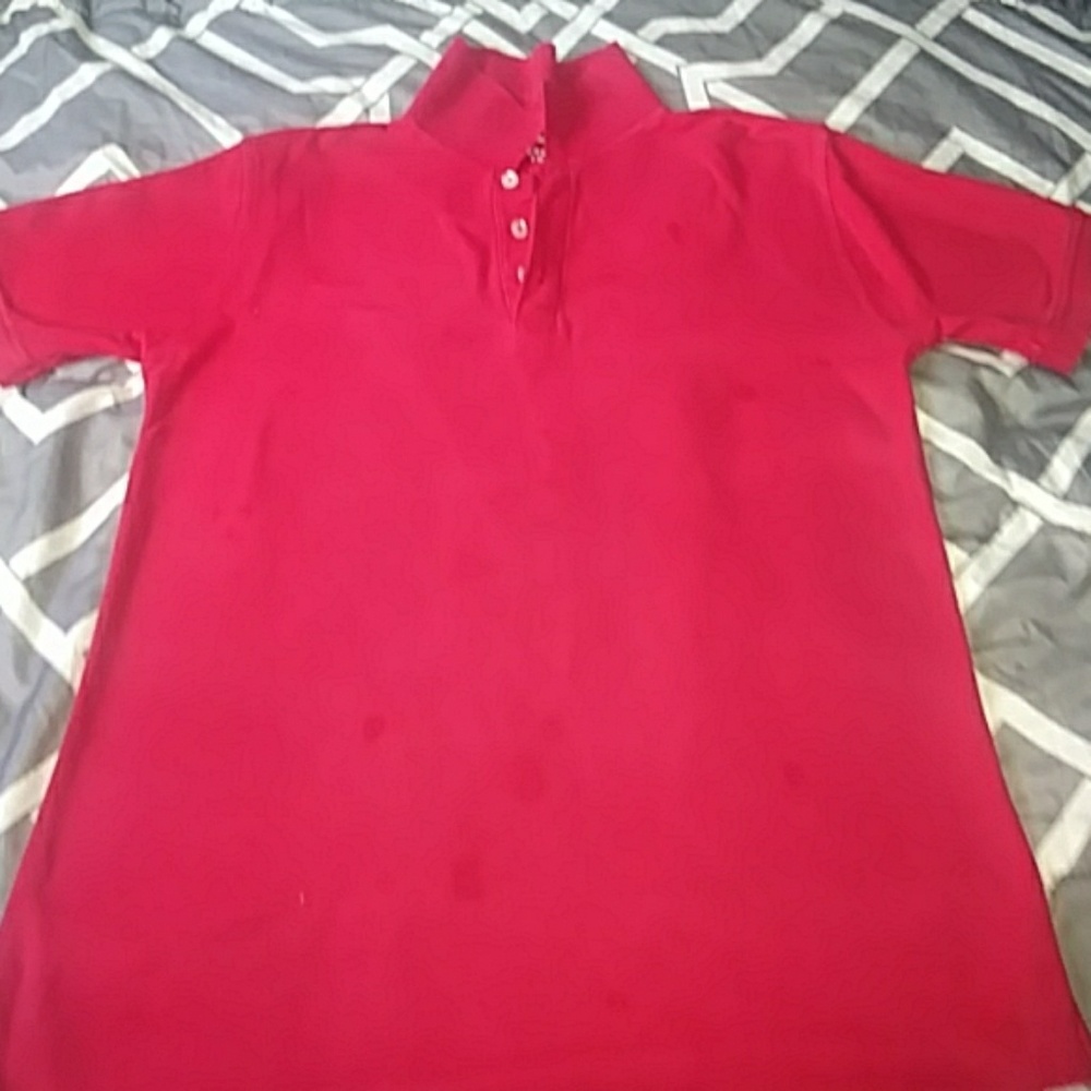 Red school shirt